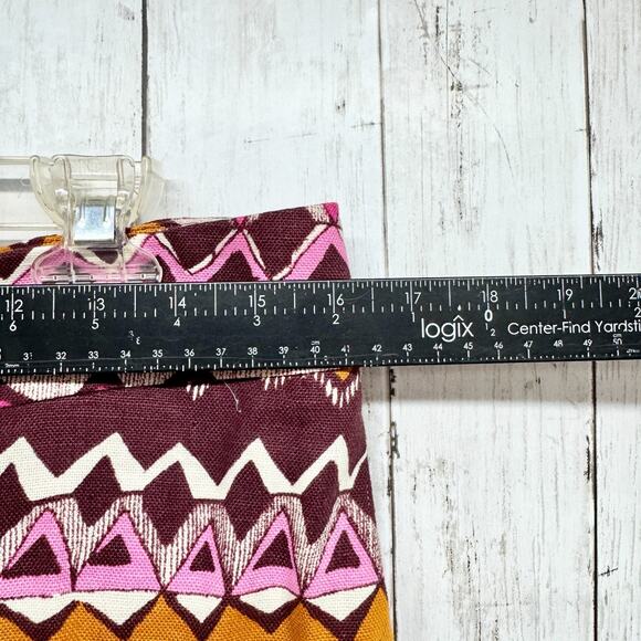 Loft Shorts Women Size 6 Multicolor Aztec Bead Detail Zip Fly Short Boho Summer - Picture 3 of 6